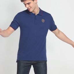 Flying Machine Polo Collar Slim Fit T-shirt-picture-22