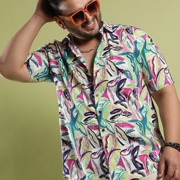 Instafab Plus Classic Floral Printed Casual Shirt-picture-22