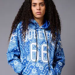 GO DEVIL Alphanumeric Printed Hooded Pullover image 3
