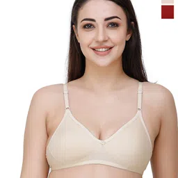 Docare Pack Of 2 Full Coverage Seamless Non Padded T Shirt Bra All Day Comfort-18