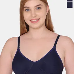 Tweens Pack Of 2 Full Coverage Non Padded Seamless Cotton T-shirt Bra With All Day Comfort-30