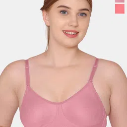Tweens Pack Of 2 Full Coverage Non Padded Seamless Cotton T-shirt Bra With All Day Comfort-27