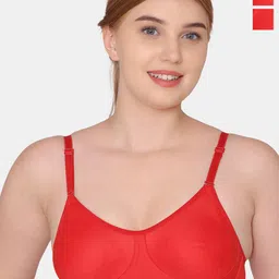 Tweens Pack Of 2 Full Coverage Non Padded Seamless Cotton T-shirt Bra With All Day Comfort-86