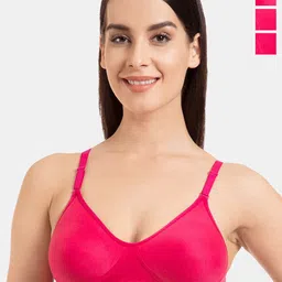Tweens Pack Of 3 Full Coverage Non Padded Seamless Cotton T-shirt Bra With All Day Comfort-48