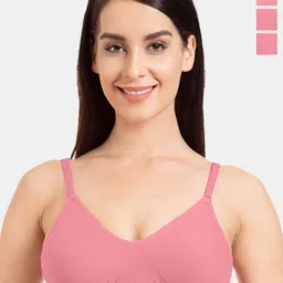 Tweens Pack Of 3 Full Coverage Non Padded Seamless Cotton T-shirt Bra With All Day Comfort-51