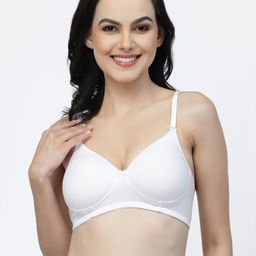 Floret Full Coverage Lightly Padded Non-Wired Super Support T-Shirt Bra-17