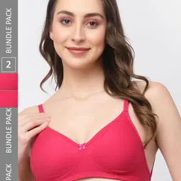 College Girl Pack of 2 Non Padded Full Coverage Bra BKL02-picture-23