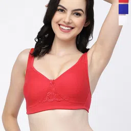 College Girl Pack Of 3 Full Coverage Seamless Cotton T-shirt Bra With All Day Comfort-image-100