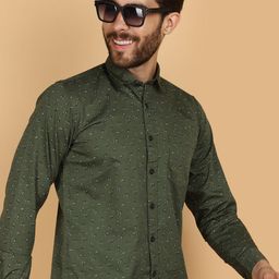V-Mart Printed Spread Collar Casual Shirt-image-23