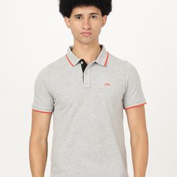 Lee Men Grey Polo Collar Slim Fit T-shirt-picture-43