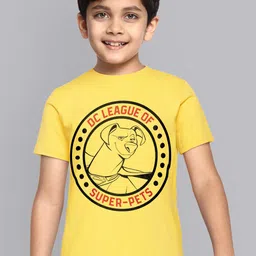 Kids Ville Dc League Of Super Pets Printed Tshirt For Kids Boys-image-46