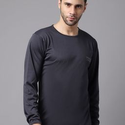 VIMAL JONNEY Men Grey & Black Pack of 2 Solid T-shirt-image-19