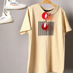 Jumping Joey Boys Brown Pure Cotton T-shirt-image-58