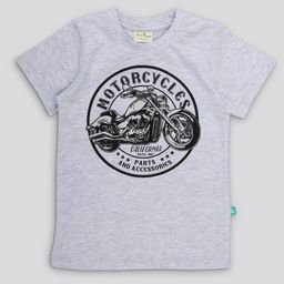 JusCubs Kids Boys Grey Biker Printed Cotton T-shirt-picture-12