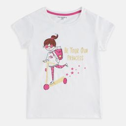 Pantaloons Junior Girls Printed Cotton T-shirt-picture-29