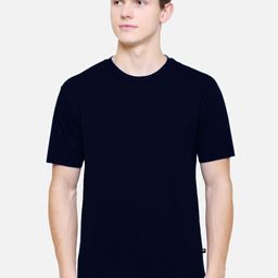 PROTEENS Men Solid Round Neck Cotton T-shirt-image-95