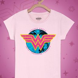 Kids Ville Girls Wonder Woman Printed T-shirt-image-21