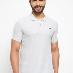 Duke Men Polo Collar Slim Fit Cotton T-shirt-image-20