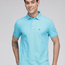 SPORTO Men Blue Polo Collar T-shirt-image-52