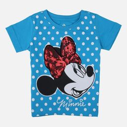 Bodycare Girls Graphic Printed Round Neck Cotton Mickey Mouse T-shirt-image-86