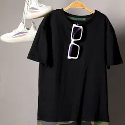 Jumping Joey Boys Black Pure Cotton T-shirt-image-55
