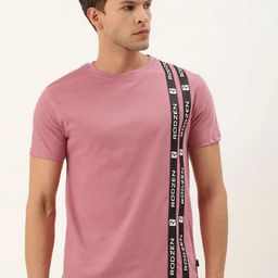 Rodzen Men Rose Typography Printed Pure Cotton T-shirt-image-87