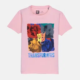 Status Quo Boys Pink Printed T-shirt-image-41