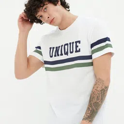 Trendyol Men White Typography T-shirt-image-53