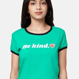 Coolsters by Pantaloons Girls Green Typography Printed Cotton T-shirt-picture-30