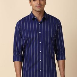 Allen Solly Slim Fit Striped Spread Collar Casual Shirt-image-17