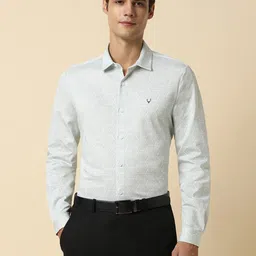 Allen Solly Slim Fit Geometric Printed Full Sleeves Formal Shirts-picture-43