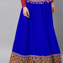BANJARA INDIA Embroidered Flared Maxi Skirts-picture-20