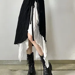 Stylecast X KPOP Pure Cotton Flared Midi Skirt-picture-15