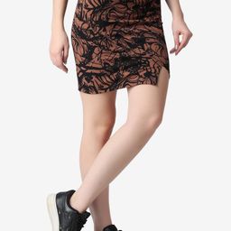 Popwings Abstract Printed Mini Skirt-picture-21