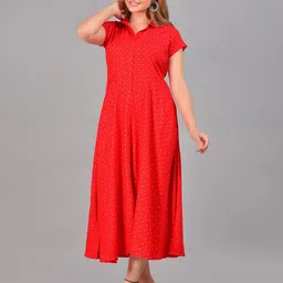 SAK JAIPUR Print Shirt Midi Dress-image-24