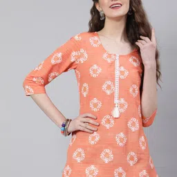 AKIMIA Ethnic Motifs Printed Pure Cotton Kurti-picture-42