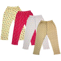 IndiWeaves Girls Pack Of 4 Printed Pure Cotton Capris-picture-24