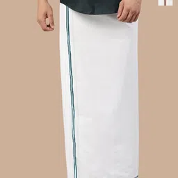 WHITE HEART Men Pack of 2 Cotton Dhotis-picture-32