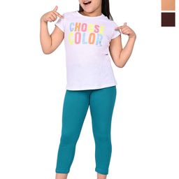 BAESD Girls Pack Of 3 High Rise Slim Fit Capris-image-75