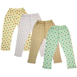 IndiWeaves Girls Pack Of 4 Printed Pure Cotton Capris-picture-33