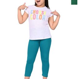 BAESD Girls Pack Of 2 High Rise Slim Fit Capris-image-98