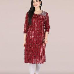 KANNAHI Women Ethnic Motifs Printed Cotton Straight Kurta-image-14