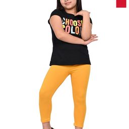 BAESD Girls Pack Of 2 Slim Fit Three-Fourth Length Leggings-image-100