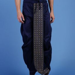 Sanwara Embroidered Art Silk Dhoti-image-57