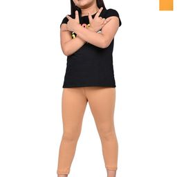 BAESD Girls Pack Of 2 Slim Fit Three-Fourth Length Leggings-image-98