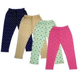 IndiWeaves Girls Pack Of 4 Printed Pure Cotton Capris-picture-23