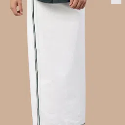 WHITE HEART Men Pack of 2 Dhotis-image-43