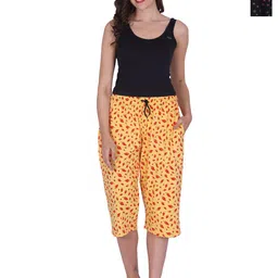 BAESD Pack Of 2 High-Rise Printed Loose Fit Pure Cotton Capris-picture-18