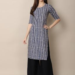 Dream Beauty Fashion Geometric Printed Crepe Kurta-picture-13