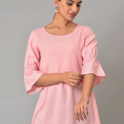 AURELIA Round Neck Bell Sleeve Top-52